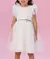 VESTIDO DE FESTA TULE GLITTER BRANCO PETIT CHERIE - comprar online