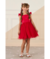 VESTIDO CORAÇÃO STRASS E TULE MON SUCRE