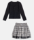CONJUNTO ML BLUSA E SAIA PRETO MOMI na internet