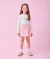 CONJ BLUSA STRASS ML E SHORTS TWEED ROSA COM BRILHO MOMI - comprar online