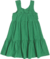 VESTIDO BABADO COM STRASS VERDE PURO MOMI - loja online