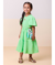 VESTIDO COM LENCO SUBLIMADO VERDE APPLE MINT MOMI