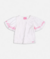 BLUSA MANGAS ESTAMPADAS OFF WHITE MOMI