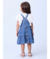 SALOPETE JEANS COM BABADO JEANS MOMI na internet