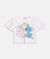 CONJUNTO BLUSA STITCH PEROLA E SHORTS VERDE MOMI
