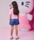 BLUSA HELLO KITTY STRASS ROSA BLOSSOM MOMI - comprar online