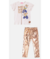 CONJUNTO BLUSA DAISY COM STRASS E LEGGING FOIL DOURADO MOMI -  Lelidi Baby Kids | Moda Infantil Confortável e Estilosa