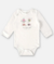 BODY MANGA LONGA ESTAMPADO PARA BEBÊ MENINA (BRANCO) UP BABY