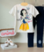 CONJUNTO BLUSA E CALCA BRANCA DE NEVE ANIME -  Lelidi Baby Kids | Moda Infantil Confortável e Estilosa