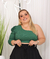 CROPPED NULA MANGA VERDE MUSGO - TAM ÚNICO 44 AO 54 - comprar online
