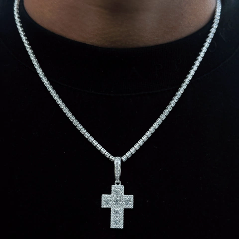 Corrente Riviera 50 cm - Pingente Pedraria