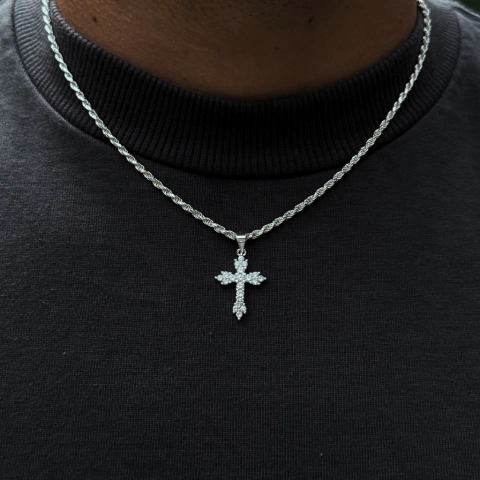 Cordão - Pingente Cruz