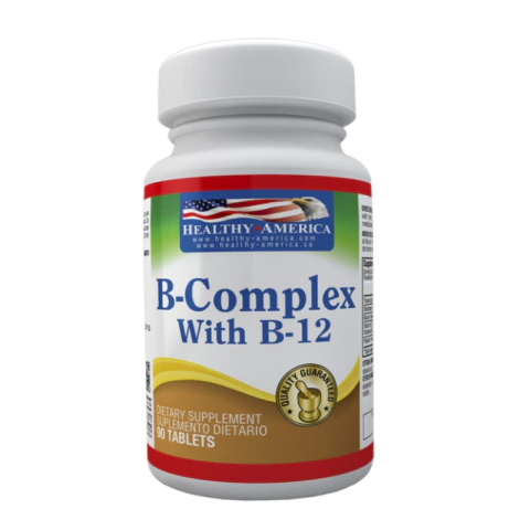 B-COMPLEX WITH B-12 X 90 TAB HEALTHY AMERICA