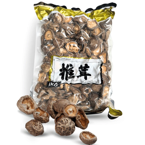Cogumelo Shitake Inteiro Desidratado 1kg Nobre Importado