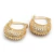 Semi Argollita Canastita Acero Dorado Micropave 1.5 cm - comprar online