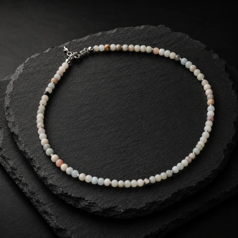 Collar Armonia - Piedras Naturales Amazonita 4mm