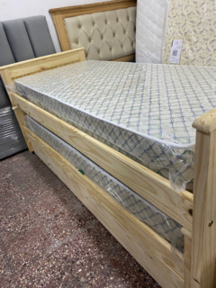 Cama Nido Triple madera pino 1 Plaza Natural c/ carro cama o cajon - tienda online