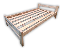 Cama Madera Pino Reforzada 1 1/2 Plaza+ Envio