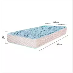 Sommier cannon princess 24kg 1 plaza 80x190x20 - tienda online