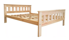 Cama Madera Pino Reforzada Mod Griega 2 plazas 140x190 - colchoneria ballester