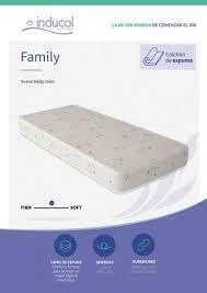 Colchon Carro Cama Inducol Family Sabana 19kg 80x180x14 en internet