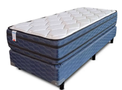 Sommier Y Colchon Suavestar Rockstar 30kg 1 plaza 80x190 Doble Pillow - comprar online