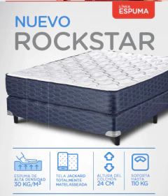 Colchón Suavestar Rockstar Pillow Top 1 plaza 80x190x30 en internet