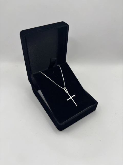 Corrente veneziana 50cm com cruz palito - comprar online