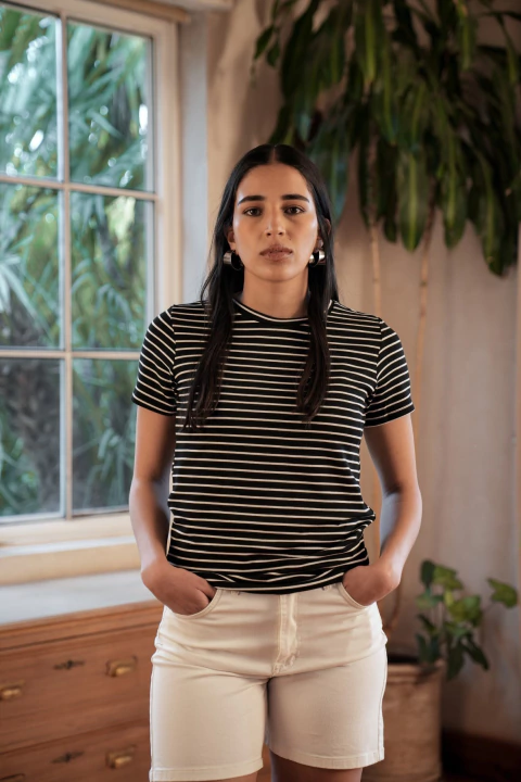 REMERA LUNA RAYAS - comprar online