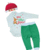 Conjunto Feliz Navidad para bebé en algodon renito luces