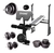 Banco De Pecho Con Scott y Piernas Incluye 1 Barra 1.50m - 2 Mancuernas + 40kg en discos de PVC