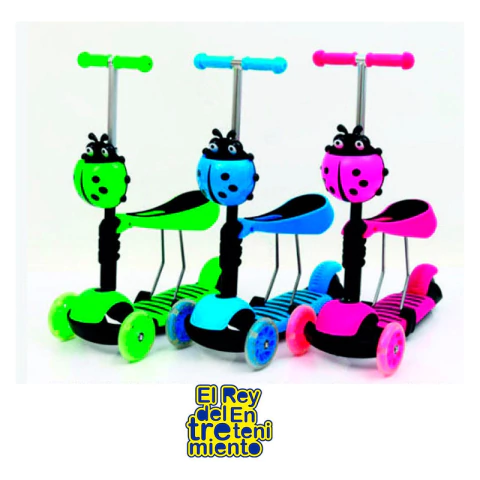 Monopatín 2 En 1 Con Asiento Infantil Rueda Luces - comprar online