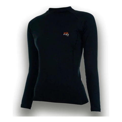 Remera Termica Manga Larga Mujer Negro Blanco Sport - comprar online