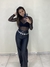 Body de tule com manga longa na internet