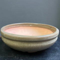 MACETA ESMALTADA REDONDA PARA BONSAI 23x7 cm (Art. RED 23) - tienda online
