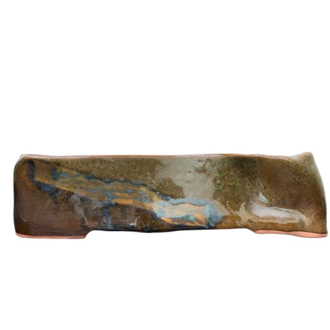 MACETA ESMALTADA RECTANGULAR PARA BONSAI 27x22x6 cm (Art. MK REC 22) - comprar online