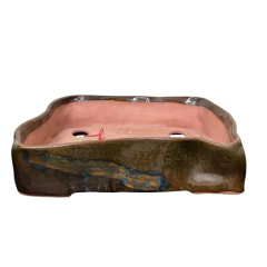 MACETA ESMALTADA RECTANGULAR PARA BONSAI 27x22x6 cm (Art. MK REC 22) en internet