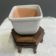 MACETA ESMALTADA CUADRADA PARA BONSAI 9,5x8 cm (Art. CUBO 2) en internet