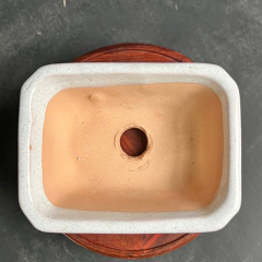 MACETA ESMALTADA RECTANGULAR PARA BONSAI 11x8,5x4 cm (Art. FR1) - comprar online