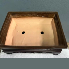 MACETA ESMALTADA RECTANGULAR PARA BONSAI 29x22x7 cm (Art. GT1) en internet