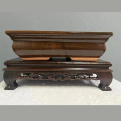 MACETA ESMALTADA RECTANGULAR PARA BONSAI 29x22x7 cm (Art. GT1)