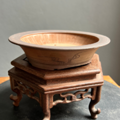ROJI CERAMIC MACETA BONSAI REDONDA/KUSAMONO 17,5x4cm (Serie 1201) - comprar online