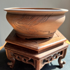 ROJI CERAMIC MACETA BONSAI REDONDA 17x6,5cm (Serie 1130) - comprar online