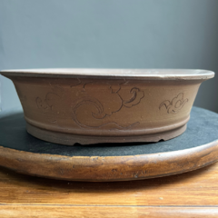 ROJI CERAMIC MACETA BONSAI REDONDA 24x6,5cm (Serie 1134) - comprar online