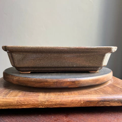 MACETA ESMALTADA RECTANGULAR PARA BONSAI 28,5x21x6 cm (Art. RR29A)