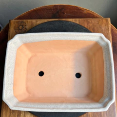 MACETA ESMALTADA RECTANGULAR PARA BONSAI 29x21,5x7 cm (Art. RR29B) en internet