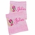 Kit 2 toalhas de mão bordada com nome e tema Minnie