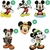 Kit 2 toalhas de mão bordada com nome e tema Mickey - comprar online