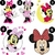 Kit 2 toalhas de mão bordada com nome e tema Minnie - Kriska Ateliê e Bordados