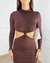 Vestido Mid Manga Longa - loja online